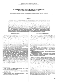 21. Volcanic Ash Layers from Sites 828, 830, 831, 832, and 833, New Hebrides Island Arc1