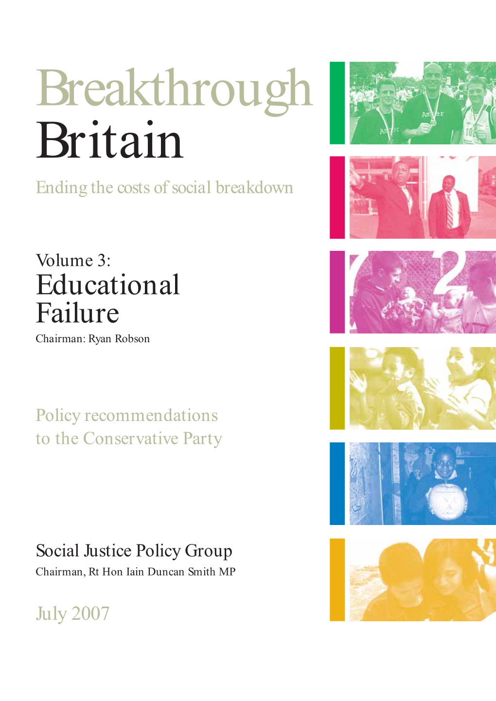 Breakthrough Britain Ending the Costs of Social Breakdown