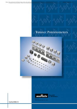Trimmer Potentiometers