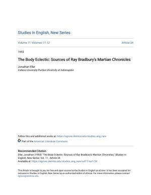 Sources of Ray Bradburyâ•Žs Martian Chronicles