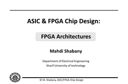 ASIC & FPGA Chip Design