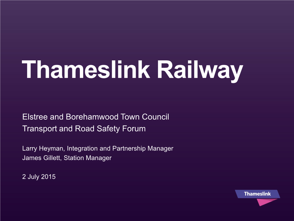 Thameslink Powerpoint Template