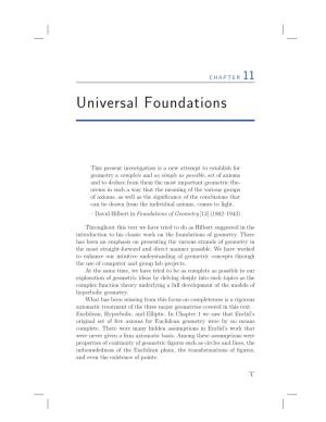 Universal Foundations