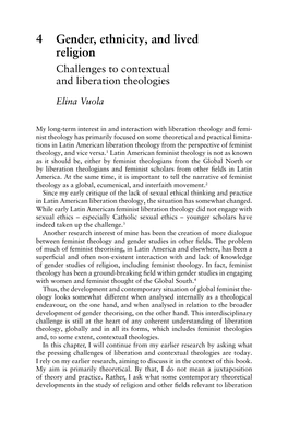 Contextual Theology As Somewhat Overlapping with Liberation Theology