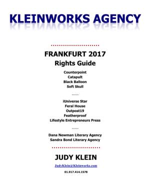 Frankfurt 2017 Judy Klein