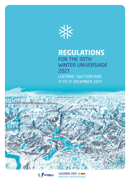 Regulations for the Lucerne 2021 Winter Universiade