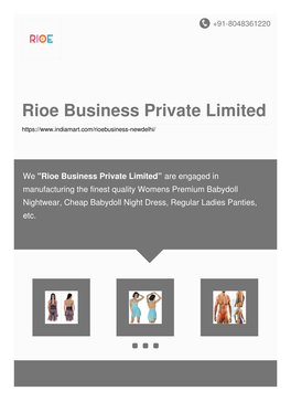 Rioe Business Private Limited