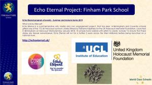 Echo Eternal Project: Finham Park School
