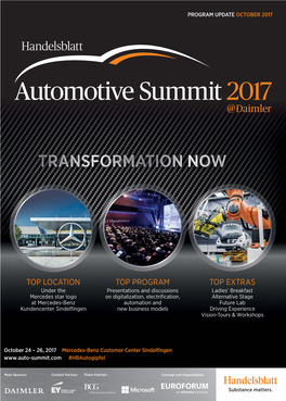Automotive Summit 2017 @ Daimler