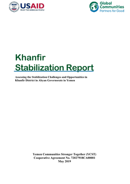 Khanfir Stabilization Report