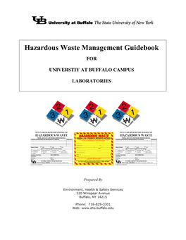 Hazardous Waste Management Guidebook