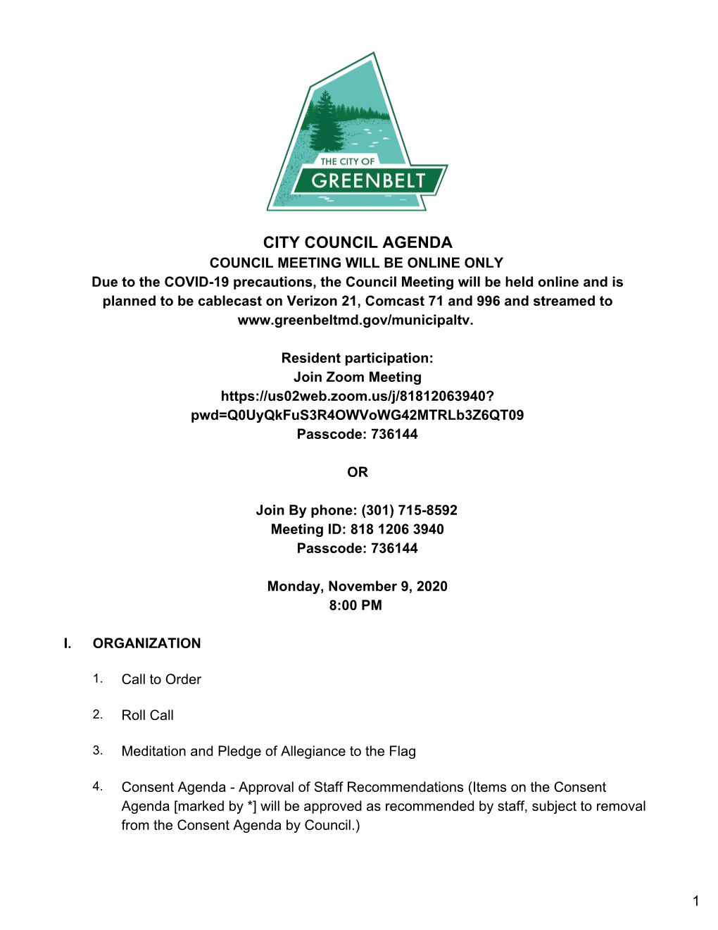 City Council Agenda