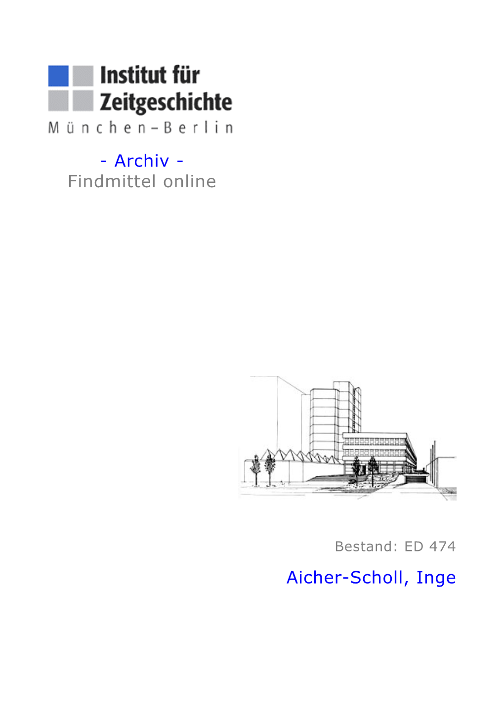 Archiv - Findmittel Online