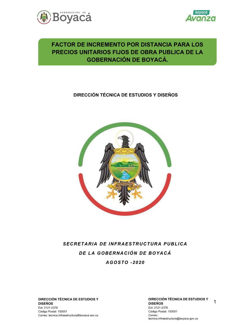 Factor De Incremento Por Distancia Para Los Precios Unitarios Fijos De