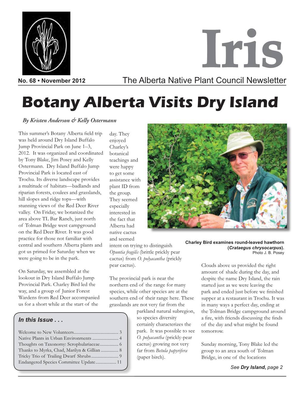 Botany Alberta Visits Dry Island