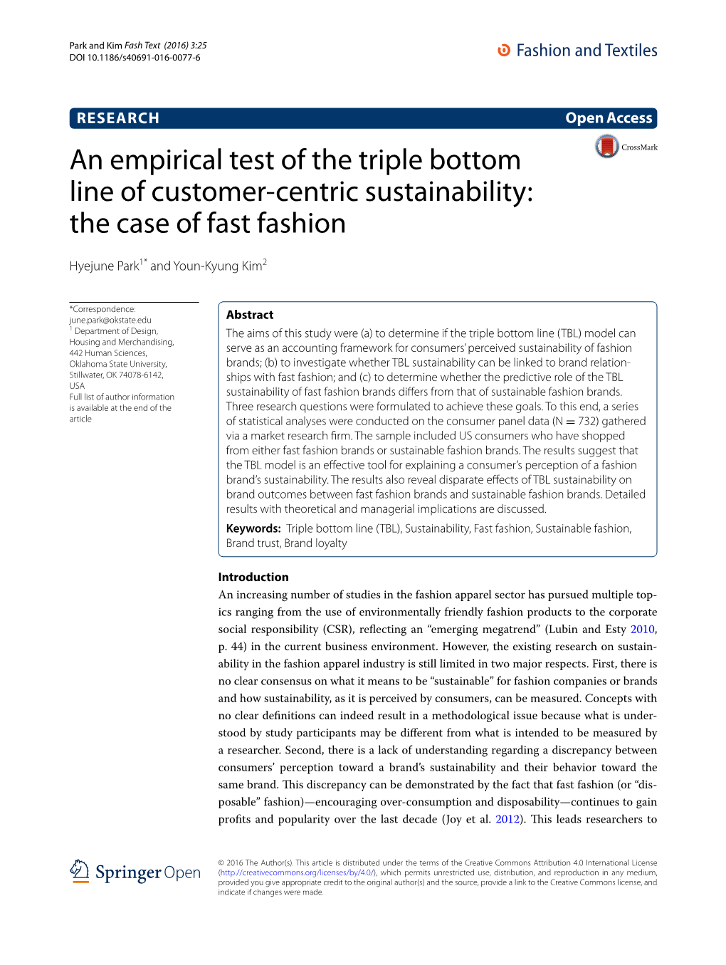 An Empirical Test of the Triple Bottom Line of Customer-Centric Sustainability