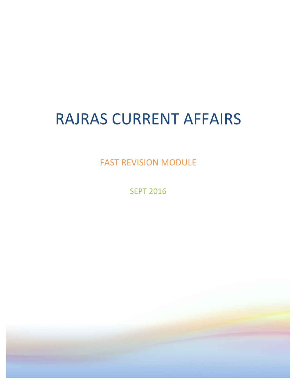 Rajras Current Affairs