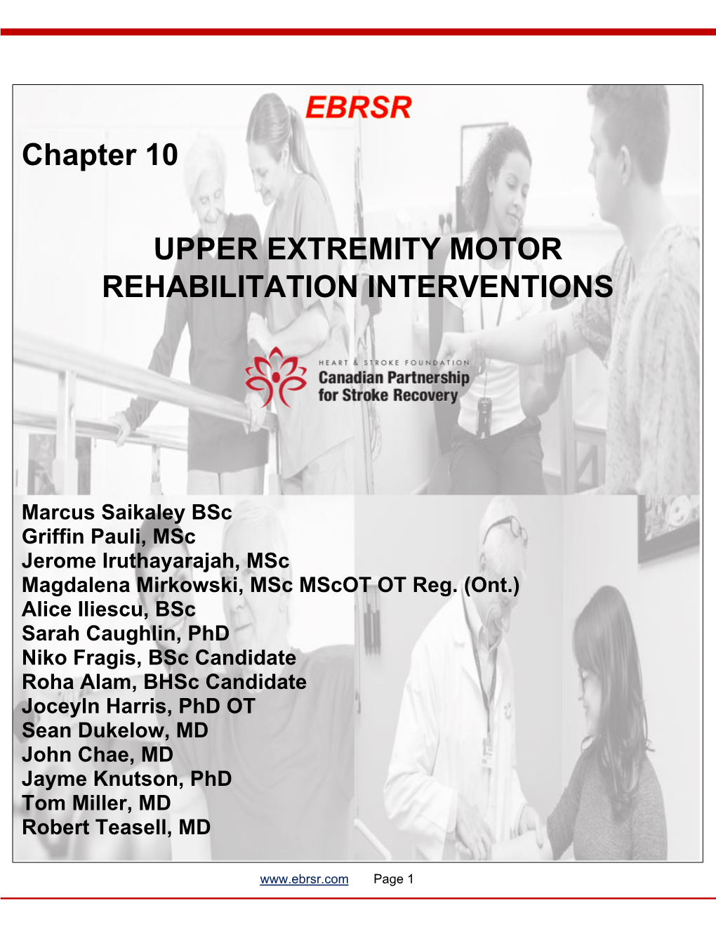 Chapter 10 UPPER EXTREMITY MOTOR REHABILITATION