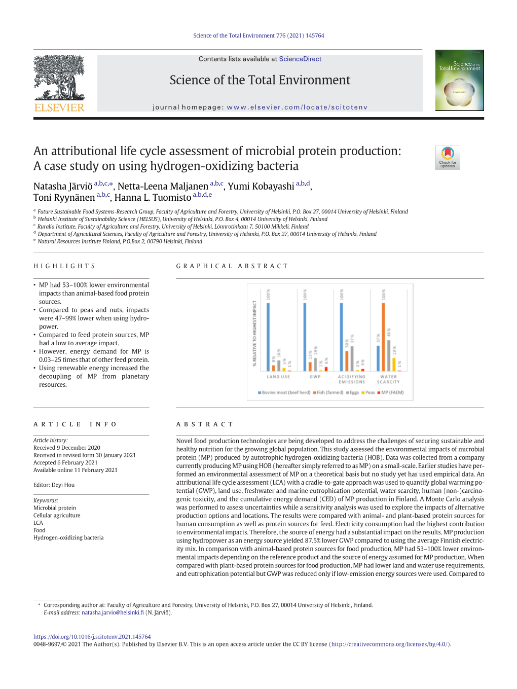 A Case Study on Using Hydrogen-Oxidizing Bacteria