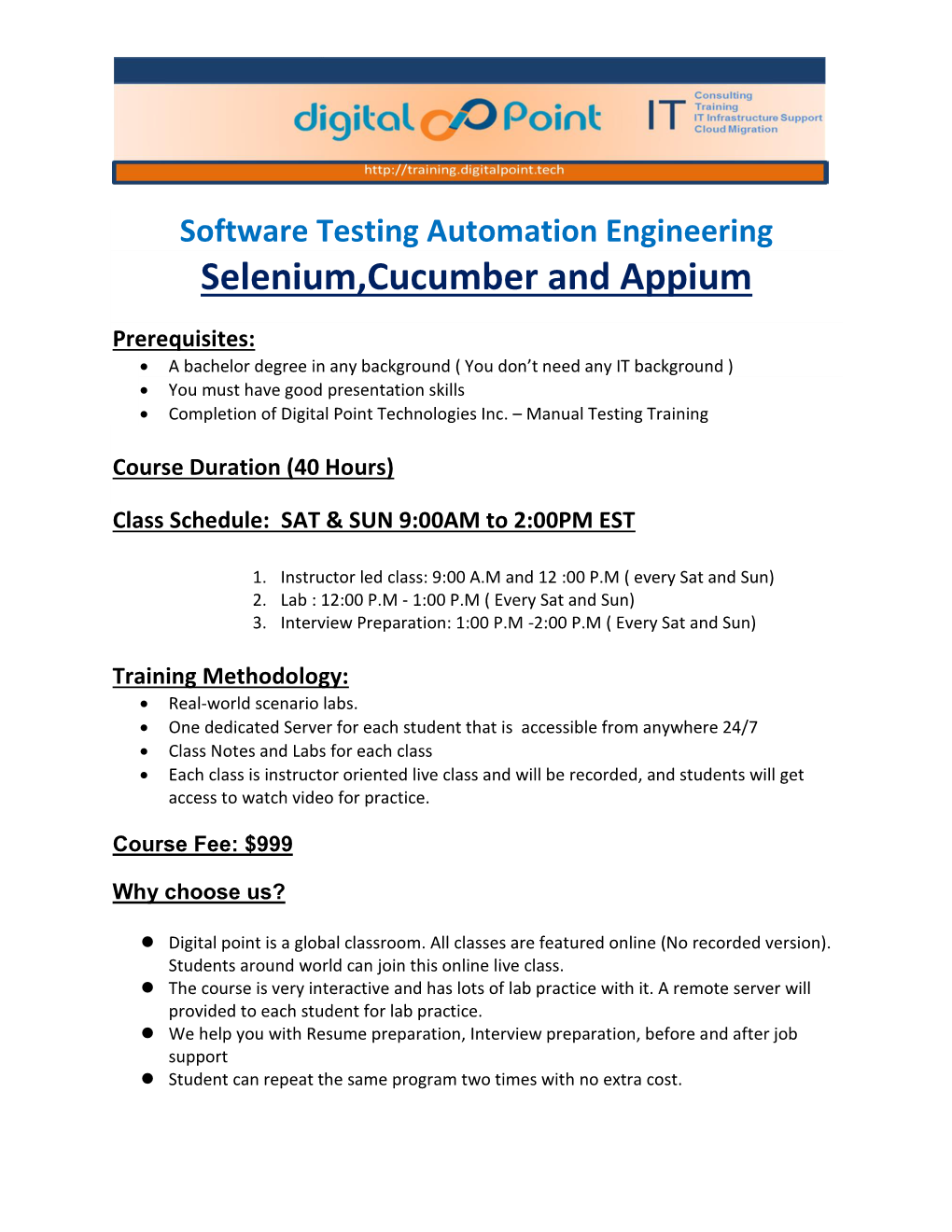 Selenium,Cucumber and Appium