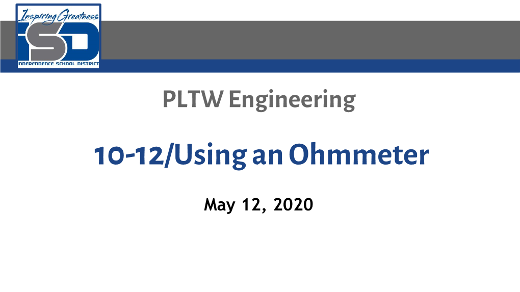 10-12/Using an Ohmmeter