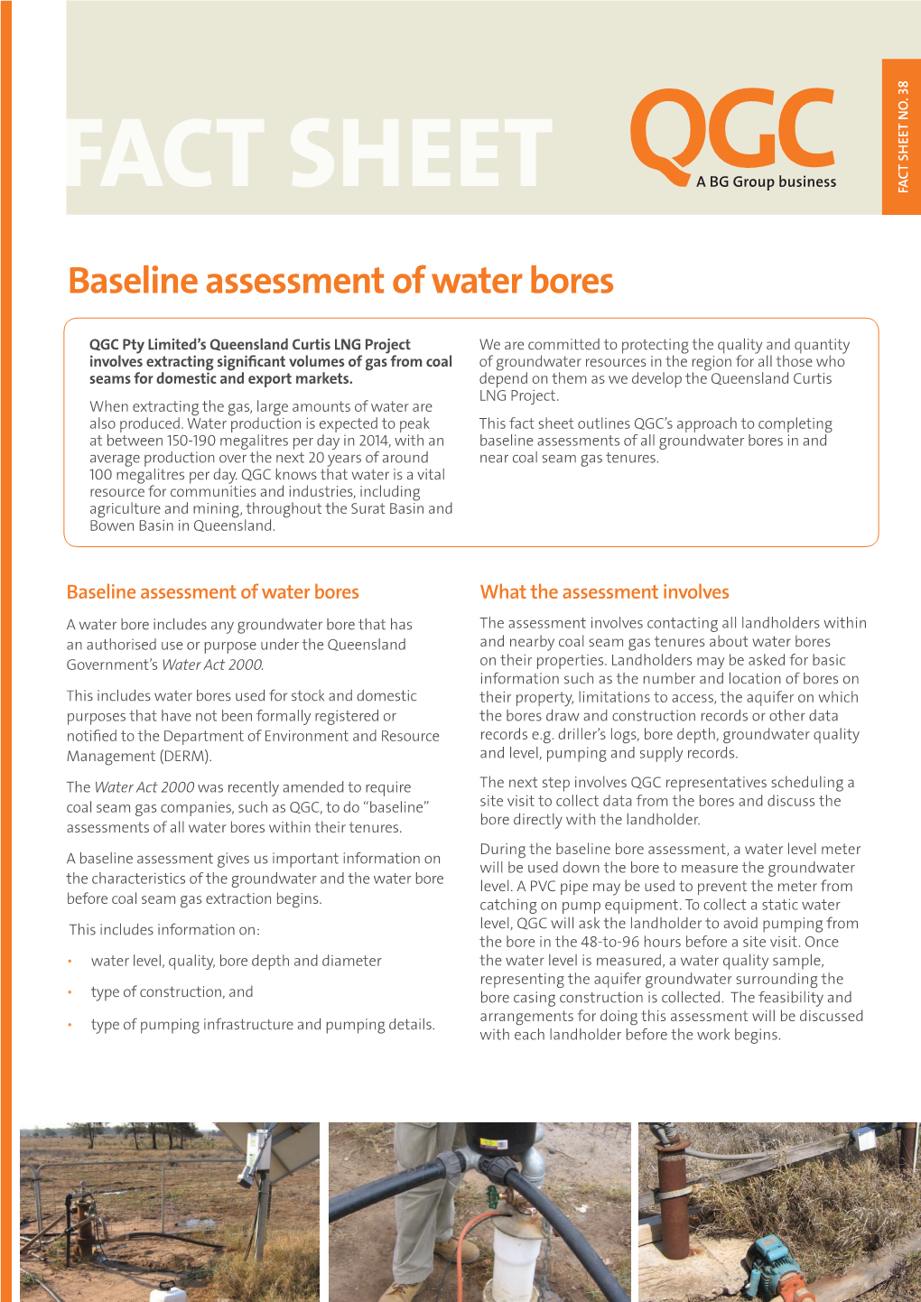 Baseline Assessment of Water Bores