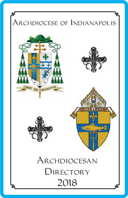 Archdiocesan Directory 2018 Table of Contents