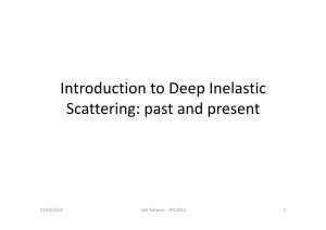 Introduction to Deep Inelastic Scattering: Past and Present