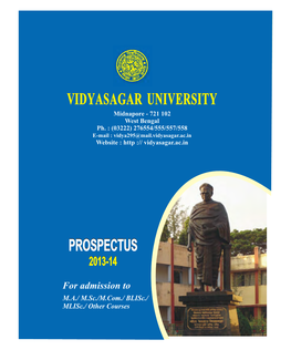 Vidyasagar University Prospectus Final