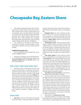 Chesapeake Bay, Eastern Shore N Chapter 14 N 335