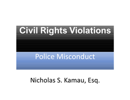 Civil Rights Violations