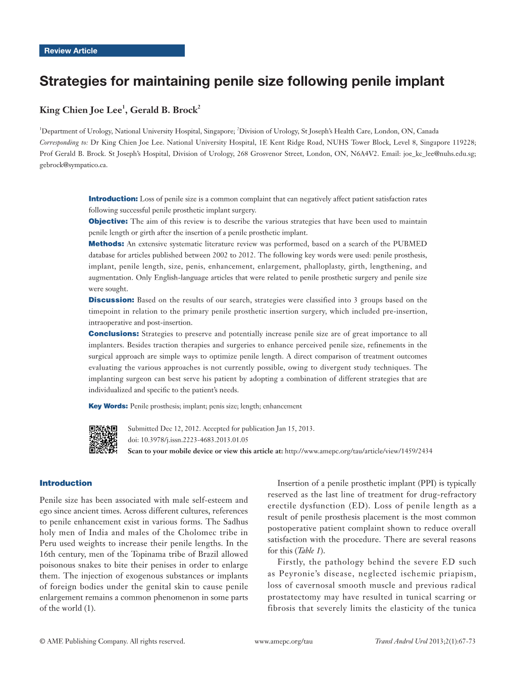 Strategies for Maintaining Penile Size Following Penile Implant