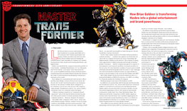 How Brian Goldner Is Transforming Hasbro Into a Global Entertainment and Brand Powerhouse