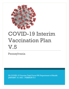 COVID-19 Interim Vaccination Plan V.5 Pennsylvania