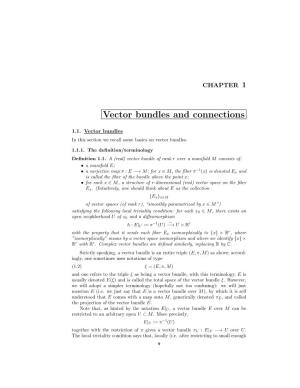 Vector Bundles and Connections