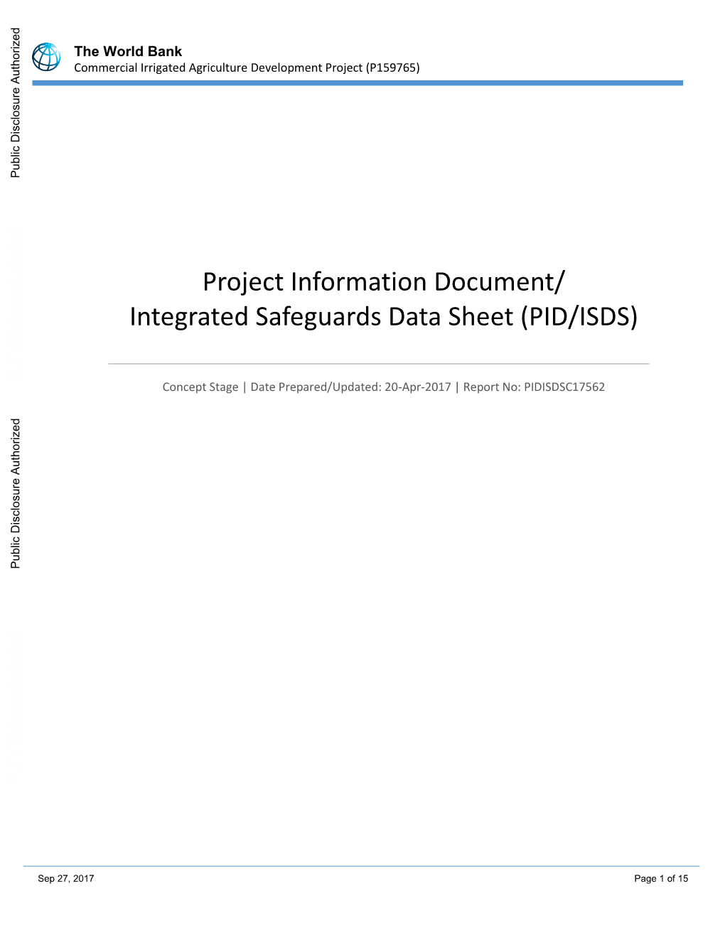 World Bank Document