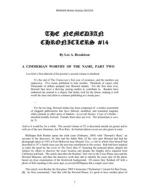 The Nemedian Chroniclers #14 [WS13]