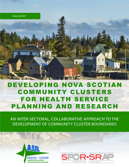Developing Nova Scotian Community Clusters for Health Service Planning and Research