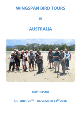 Wingspan Bird Tours Australia