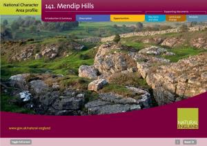 141. Mendip Hills Area Profile: Supporting Documents