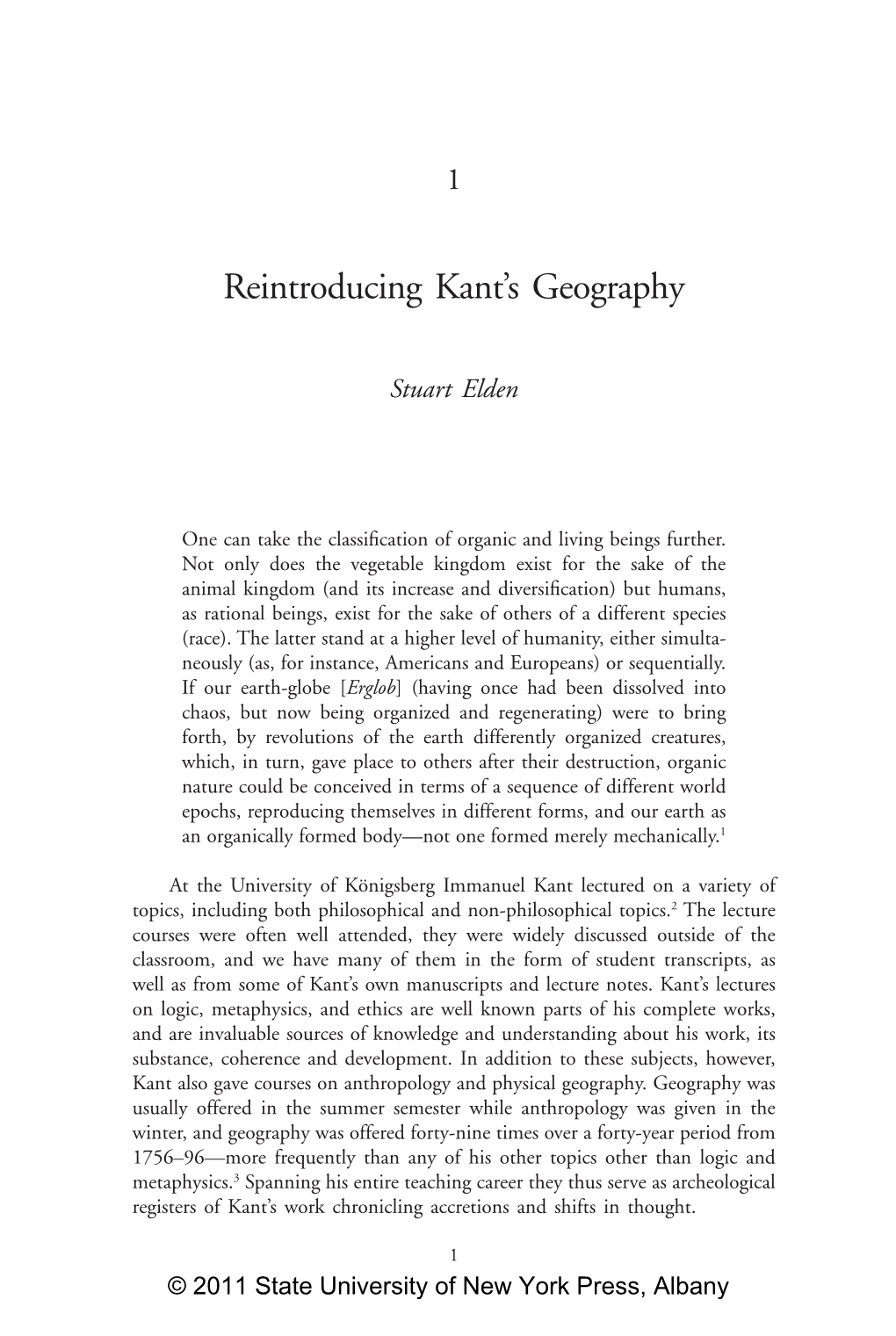 Reading Kant's Geography