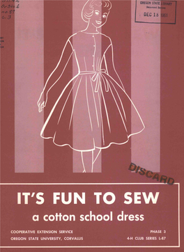 IT's FUN to SEW Acottonschool Dress