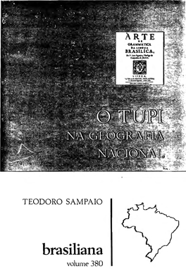 Brasiliana Volun1e 380 O TUPI NA GEOGRAFIA NACIONAL TEODORO SAMPAIO