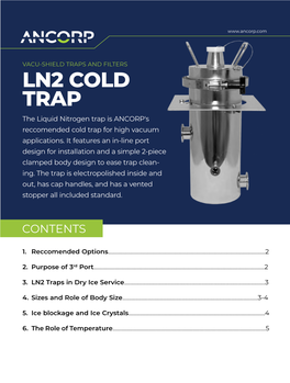 LN2 Cold Trap Brochure