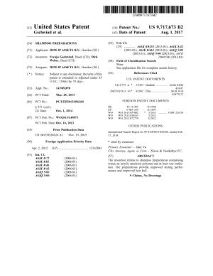 (12) United States Patent (10) Patent No.: US 9,717,673 B2 Gschwind Et Al