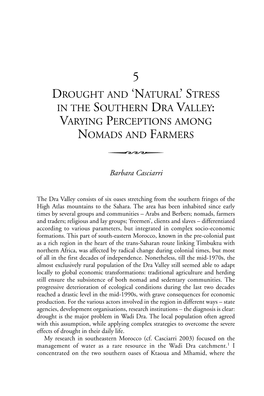 Chapter 5. Drought and 'Natural' Stress in The