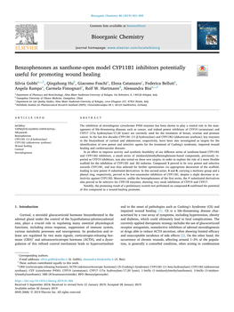 Bioorganic Chemistry 86 (2019) 401–409