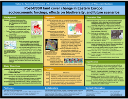 Post-USSR Land Cover Change in Eastern Europe: Socioeconomic Forcings, Effects on Biodiversity, and Future Scenarios