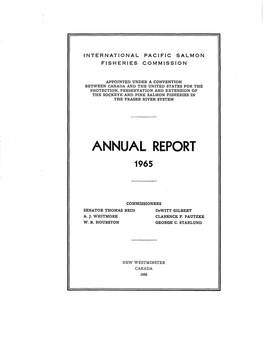 IPSFC Annual Report 1965