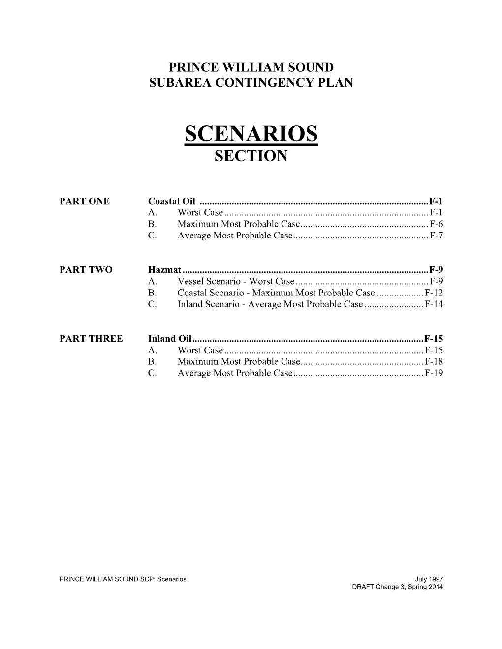 Scenarios Section